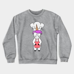 Adorable unicorn cooking Crewneck Sweatshirt